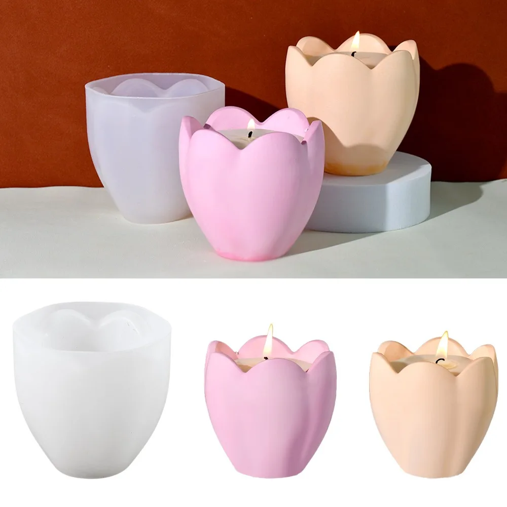 Craft Embellishment Storage - Подсвечник-тюльпан, силиконовые формы, цветочная смола, мыльница,
