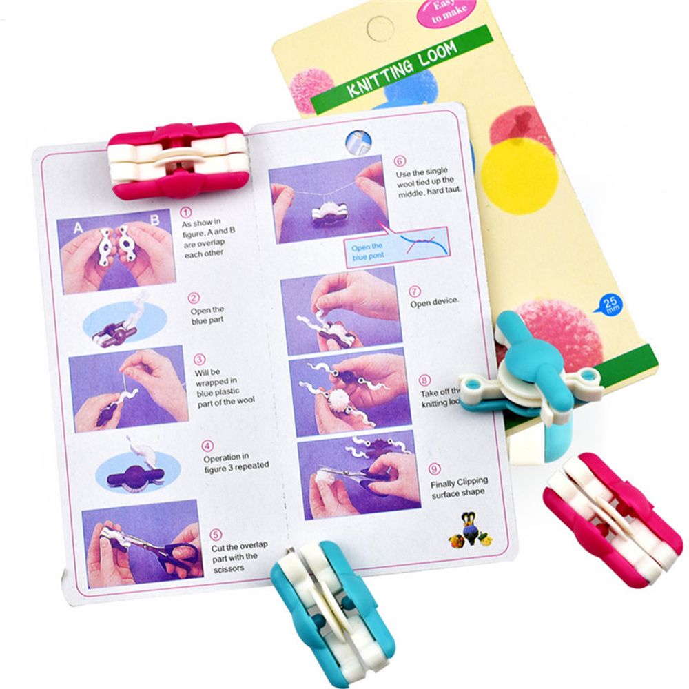 Pom Pom Maker Tool - 2 шт./лот, модные игольчатые ручные наборы,