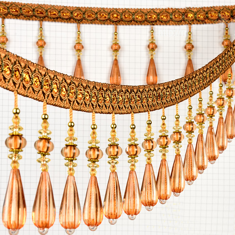 Beaded Trim Fringe - 1 м хрустальный кулон с кисточкой,