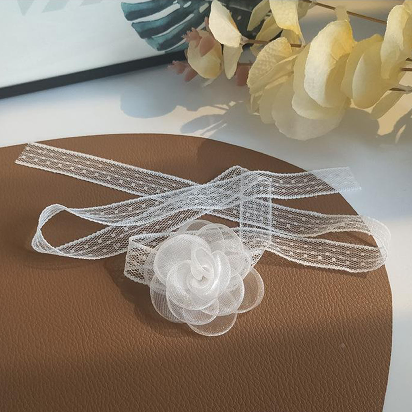 Кружевная повязка на голову с  – обзор и цена Lace Ribbon Trim