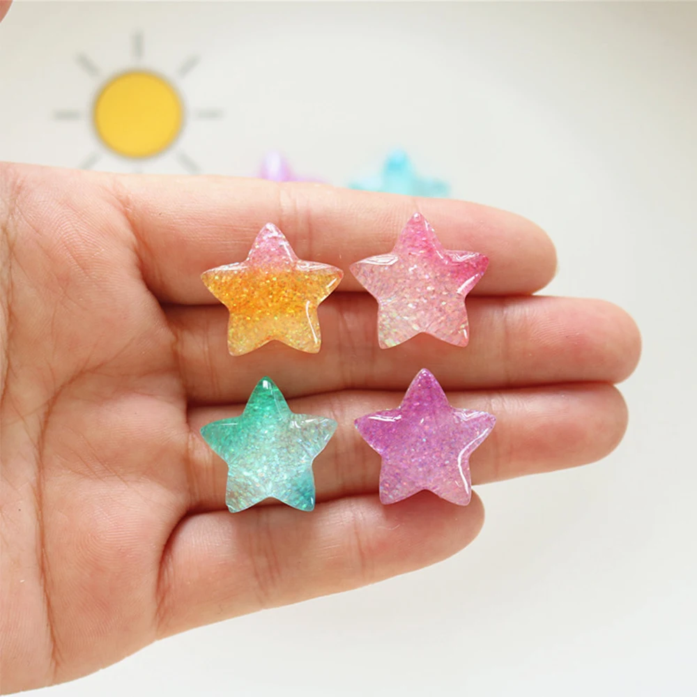 10 шт., градиентные звезды из  – обзор и цена Christmas Craft Embellishment