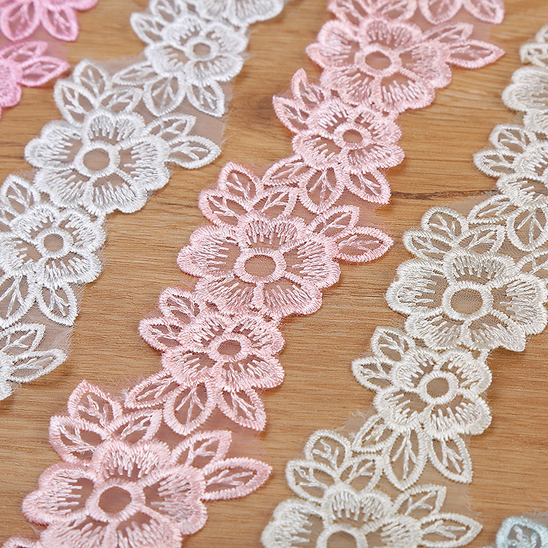 Вышитые ленты из органзы ширин – обзор и цена Lace Ribbon Trim