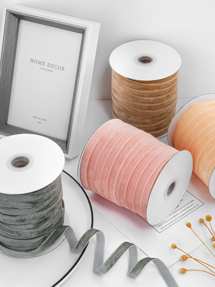 Бархатная лента шириной 3/8 дю – обзор и цена Velvet Ribbon Roll