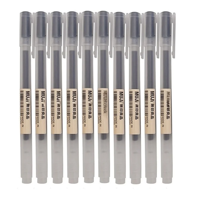 6/8 шт./компл. Kawaii MUJIs ге – обзор и цена Muji Stationery Gel Pen