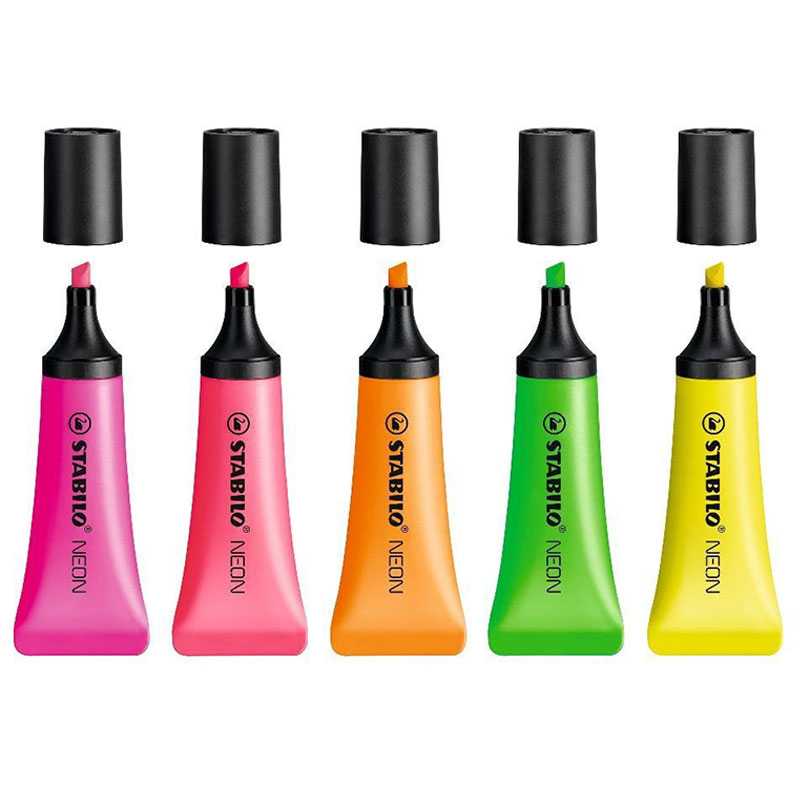 5 шт. STABILO хайлайтер 72 нео – обзор и цена Stabilo Marker Boss