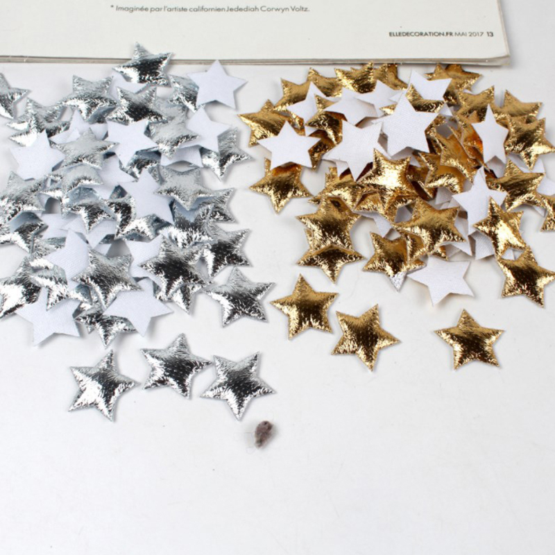 100 шт. золотые/серебряные зве – обзор и цена Christmas Craft Embellishment